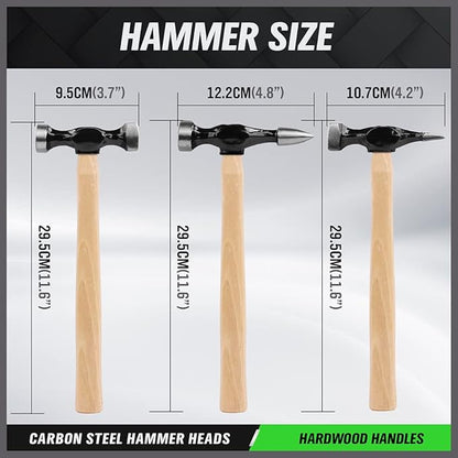 SWANLAKE TOOLS 7 Piece Auto Body Repair Kit, Auto Body Tools, Auto Body Repair Tools with Carbon Steel Hammer Heads (SW-66076)