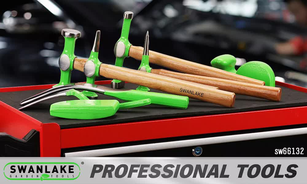 9-Piece Auto Body Hammer Dolly Set Car Body Dent Repair Tool Case