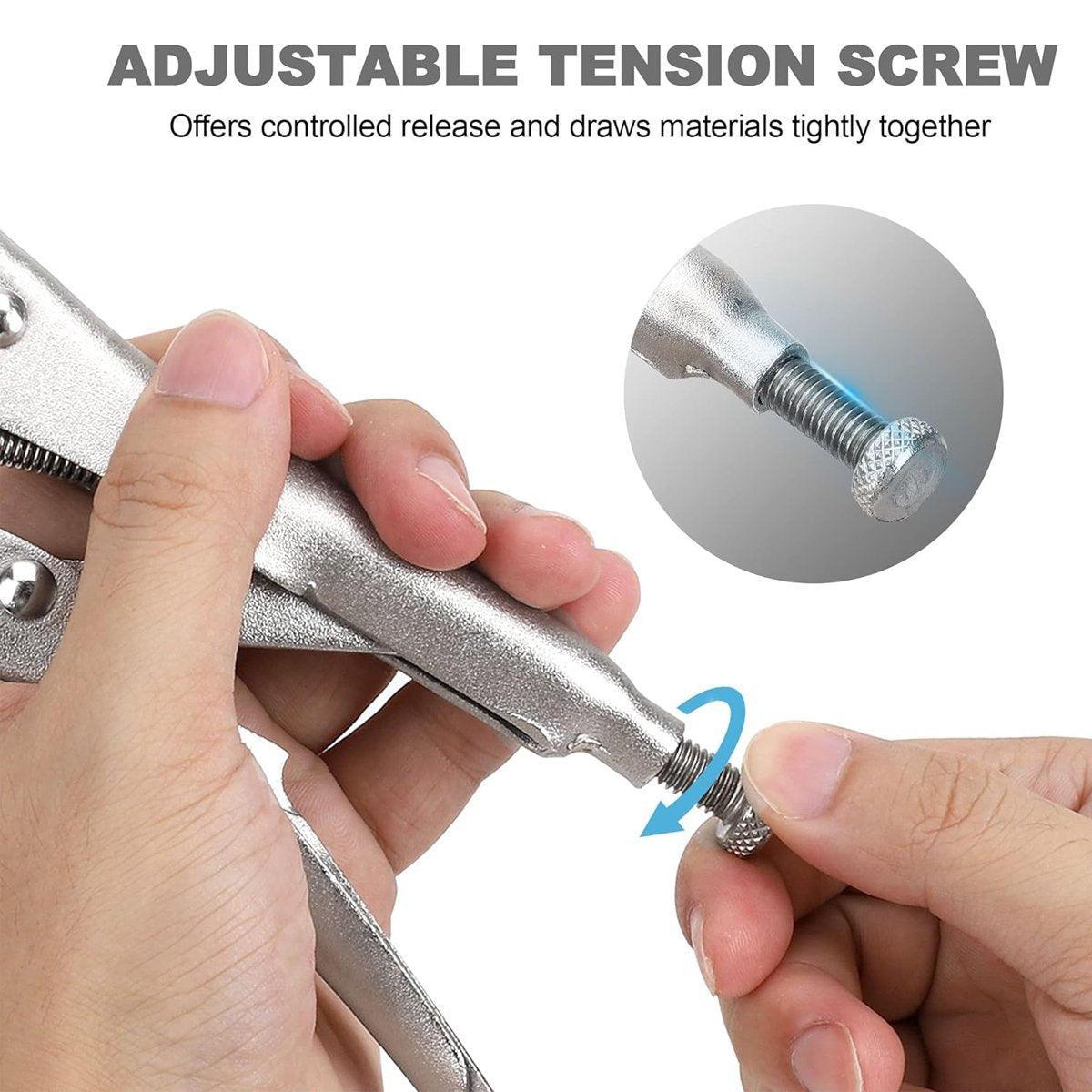 Multi-functional C-type Pliers Strong Manual Grip Round Mouth Clamping Tool - 10inch