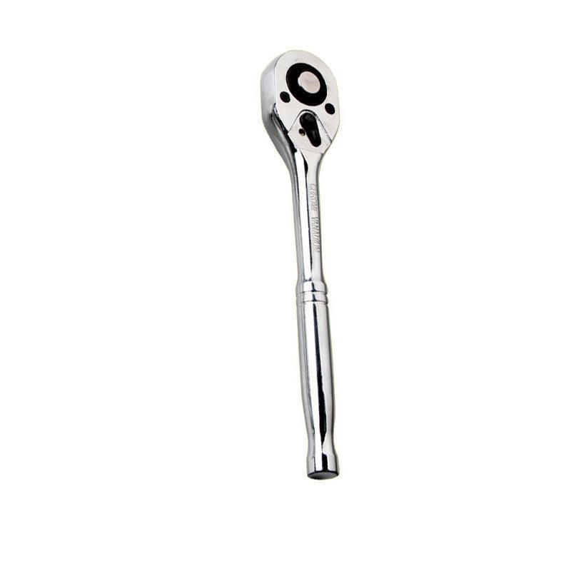 Quick Release Ratchet Handle 1/4 inch 3/8 inch 1/2 inch Drive Reversible Socket Wrench - 12x150x27mm