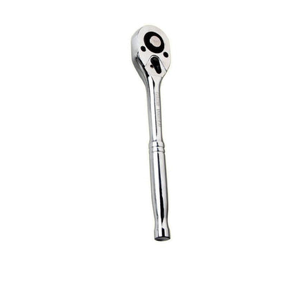 Quick Release Ratchet Handle 1/4 inch 3/8 inch 1/2 inch Drive Reversible Socket Wrench - 12x150x27mm