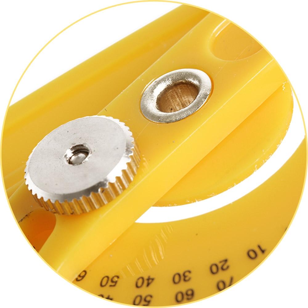 Protractor Measuring Arm Ruler - 180 Degree Woodworking Tool
