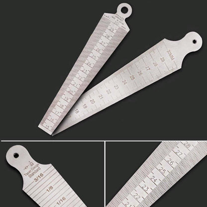 Stainless Steel Taper Gauge for Measuring Wedge Gaps 15-30mm