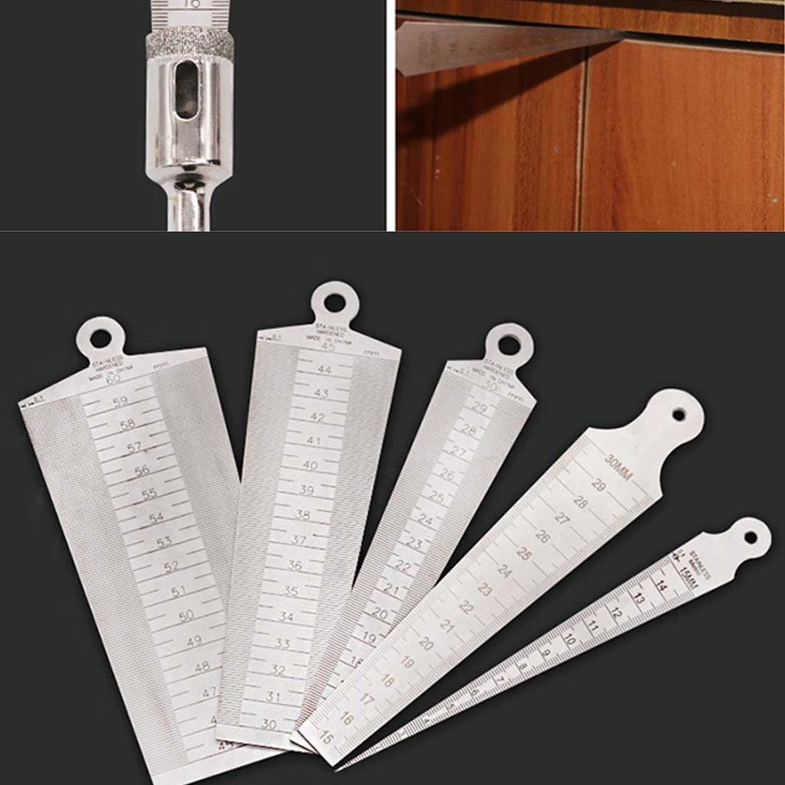 Stainless Steel Taper Gauge for Measuring Wedge Gaps 15-30mm