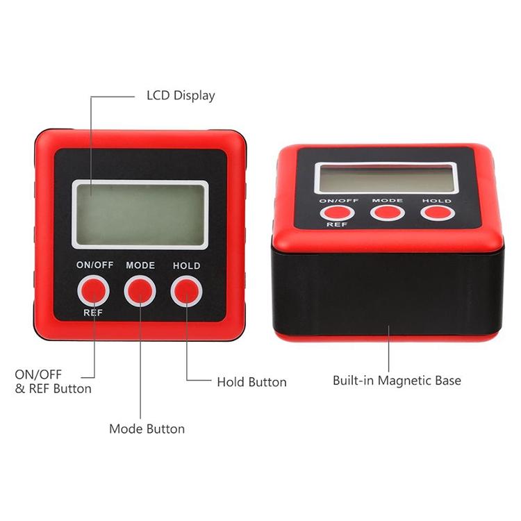 Mini Magnetic Digital Tilt Box with 3 Buttons - Red
