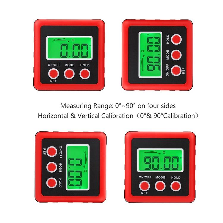 Mini Magnetic Digital Tilt Box with 3 Buttons - Red