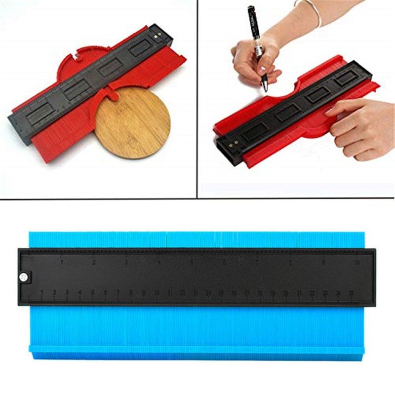 10-inch Woodworking Contour Arc Gauge Tool - Multifunctional - Red