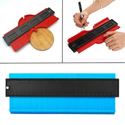 10-inch Woodworking Contour Arc Gauge Tool - Multifunctional - Red