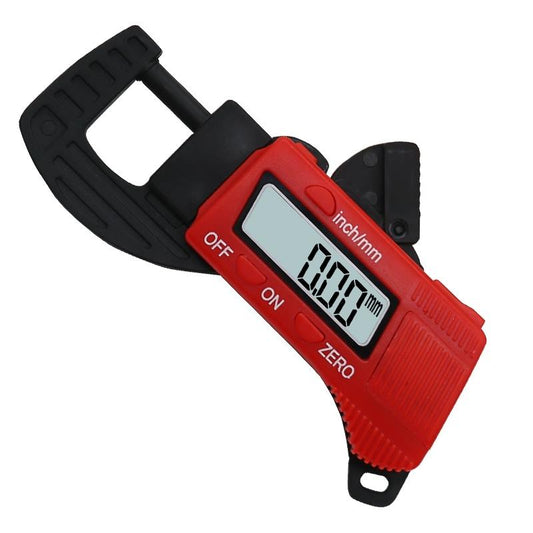 Digital Thickness Gauge for Professional Construction - Plastic - Red