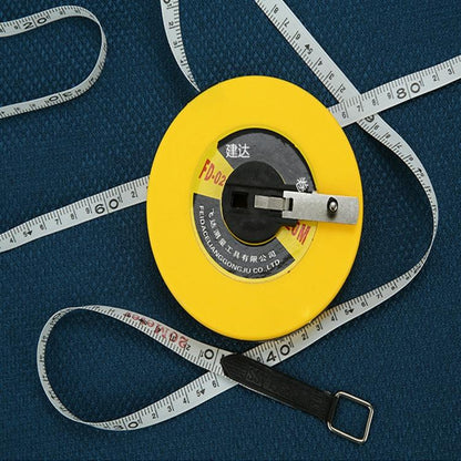 Hand-operated Soft Ruler for Construction Site Measurement - Fiber Leather Tape Measure - 50M