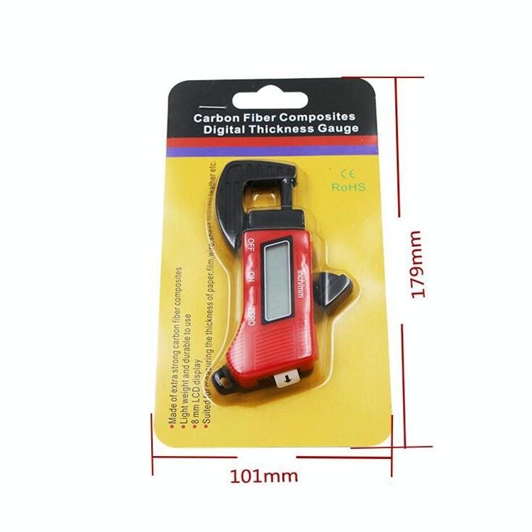 Digital Thickness Gauge for Professional Construction - Plastic - Blue