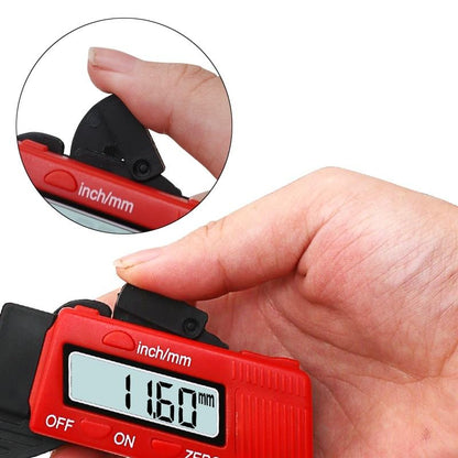 Digital Thickness Gauge for Professional Construction - Plastic - Blue