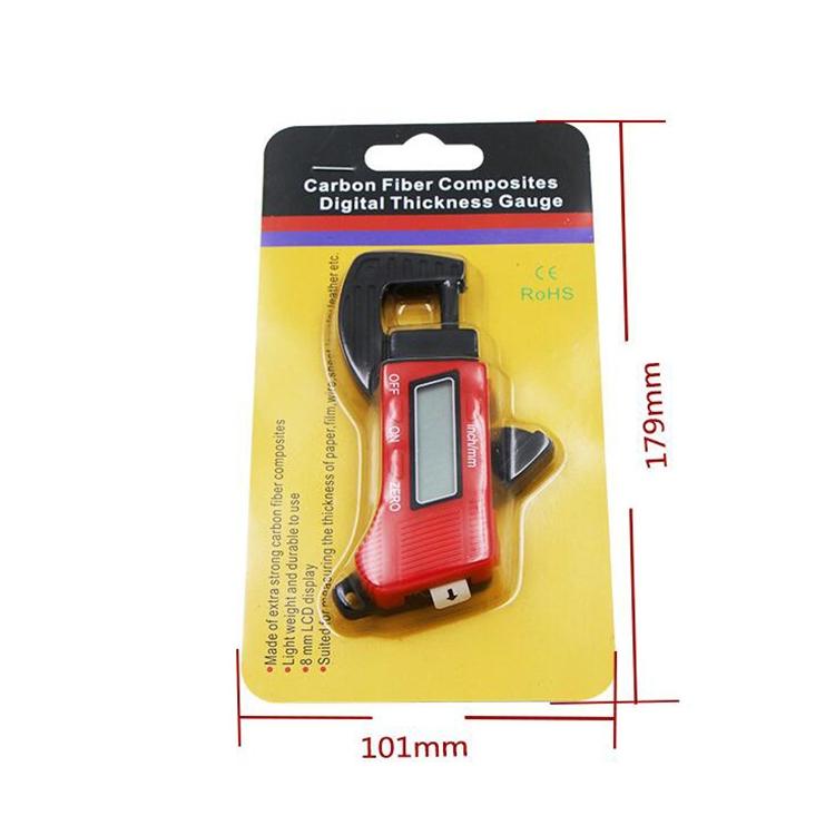 Digital Thickness Gauge for Professional Construction - Plastic - Blue