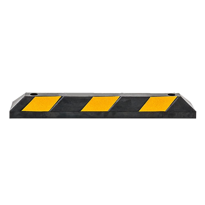 90cm Heavy Duty Rubber Curb Parking Guide Wheel Driveway Stopper Reflective Yellow
