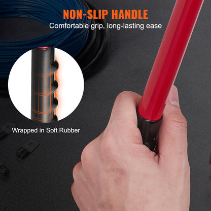 VEVOR Battery Cable Lug Crimping Tool, 10-1/0AWG with Cable Cutter and 95PCS Copper Ring Terminals, 6 Wire Sizes Crimping Die and 100pcs Heat Shrink Tubes, for Heavy Duty Wire Lugs