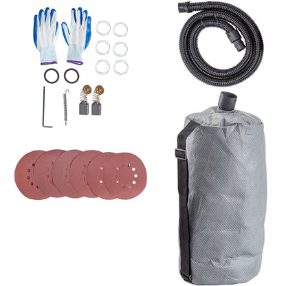 VEVOR Drywall Sander 750W Electric, Electric Sander Variable Speed 800-1750RPM, Drywall Sander Foldable Sheetrock Sander, with Telescope Handle ,Vacuum Bag Drywall Sanders 6 Sand Pads