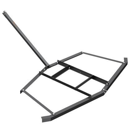 VEVOR Driveway Drag, 76.57" Width Tow Behind Drag Harrow, Q235 Steel Driveway Grader with Adjustable Bars, Support up to 50 lbs, Driveway Tractor Harrow for ATVs, UTVs, Garden Lawn Tractors