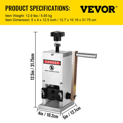 VEVOR Wire Stripping Tool 0.06-0.98 Inch Cable Wire Stripping 1 Cutting Blade Wire for cutting and Stripping Scrap Copper Wire