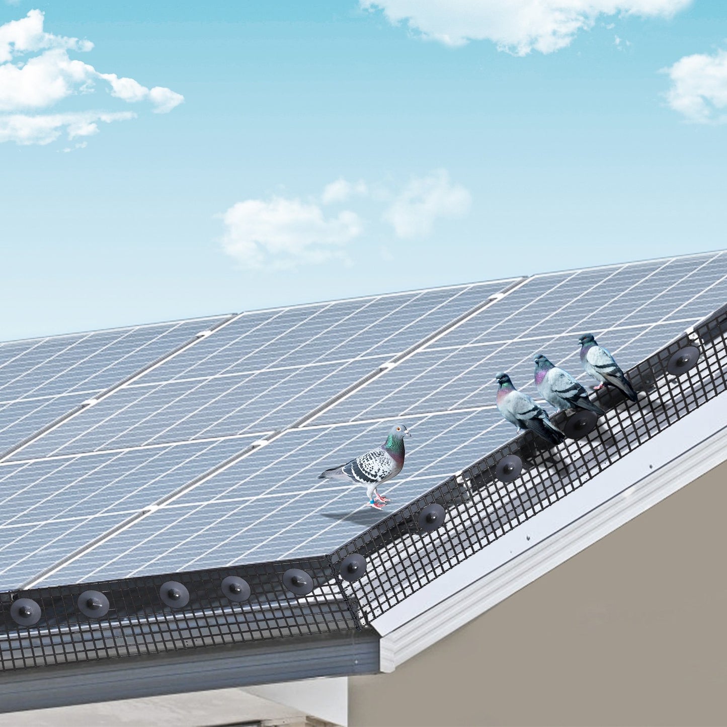 VEVOR 6in x 100ft Solar Panel Bird Guard Critter Guard Roll Kit 100pcs Fasteners